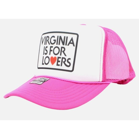 Virginia Is For Lovers Trucker Hat Vintage Mesh Hat Adjustable Cap - Picture 3 of 3